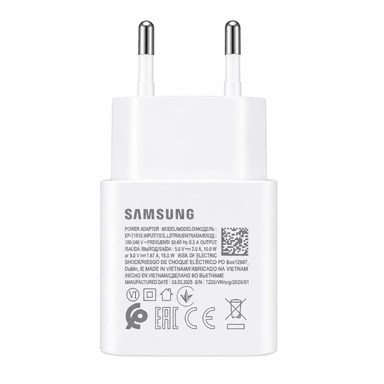 شارژر دیواری سامسونگ 15 وات مدل EP-T1510